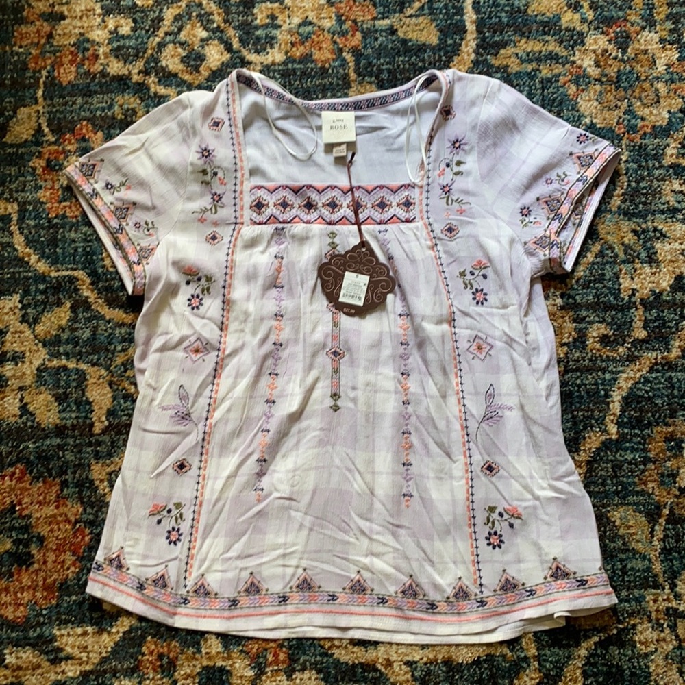 NWT Knox Rose babydoll top